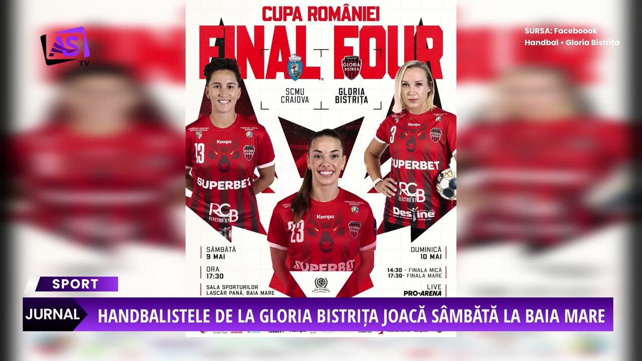 Handbalistele de la Gloria Bistrița joacă sâmbătă la Baia Mare