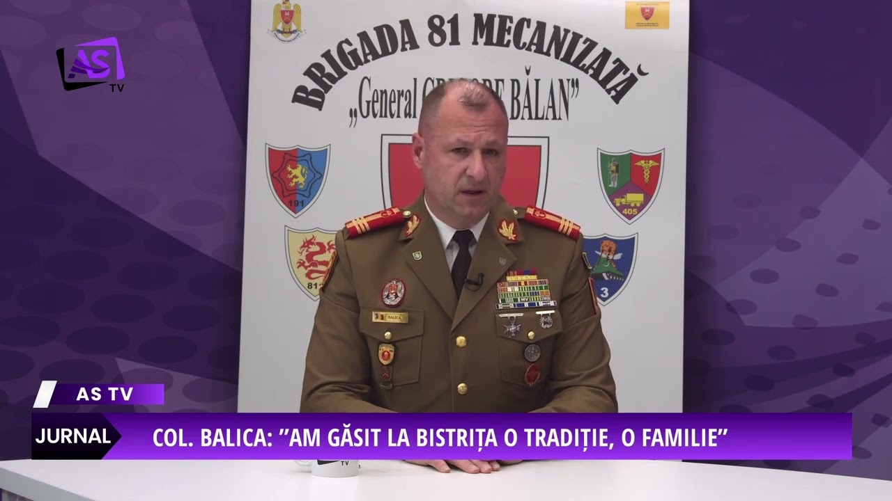 Col. Balica: ”Am găsit la Bistrița o tradiție, o familie”