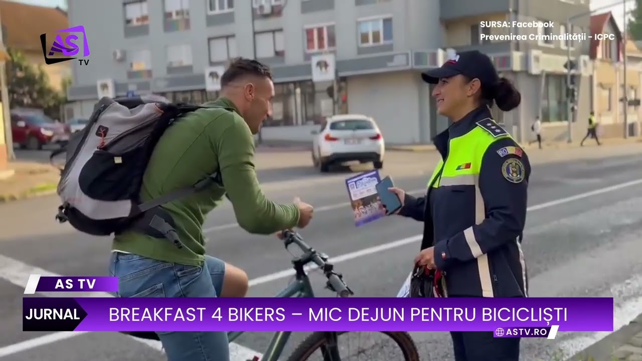 Mic dejun pentru siguranță, la Târgu Mureș: acțiune pentru bicicliști