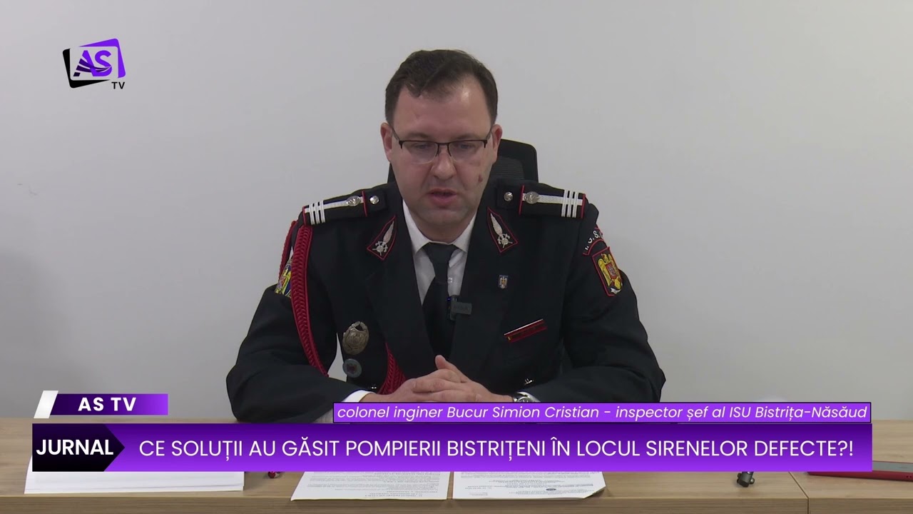 Ce soluții au găsit pompierii bistrițeni în locul sirenelor defecte?