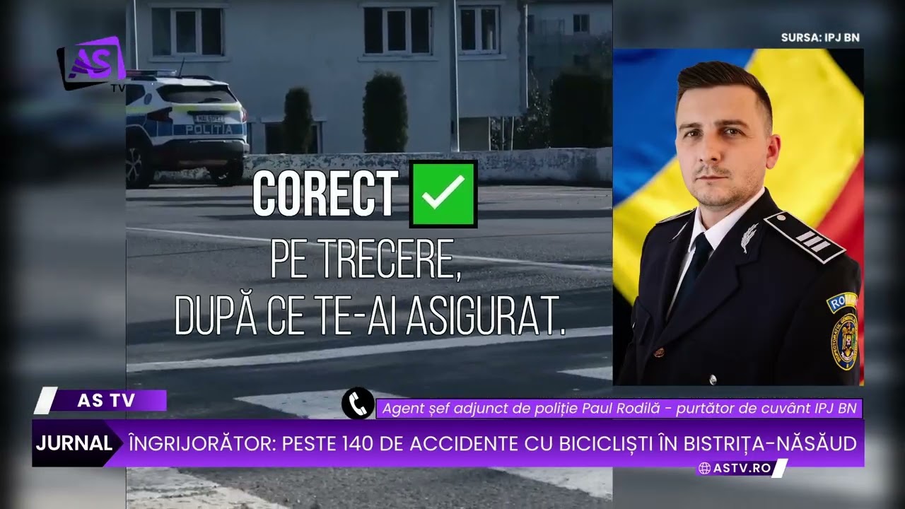 Îngrijorător: Peste 140 de accidente cu biciciști în Bistrița-Năsăud în primele 10 luni