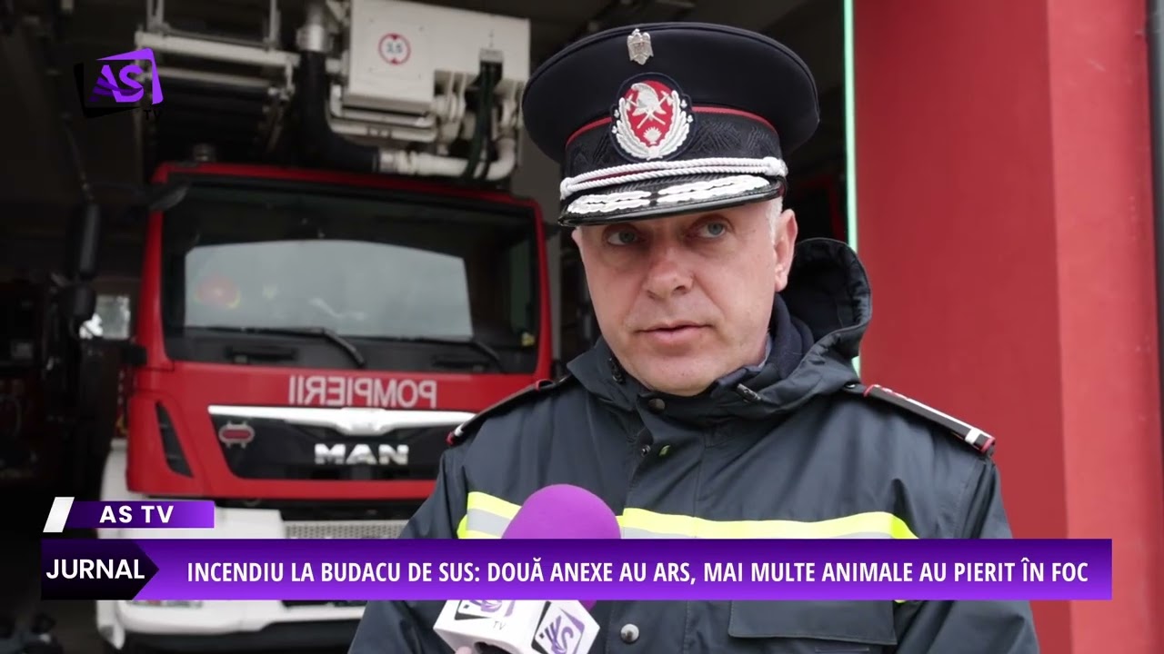 Incendiu la Budacu de Sus: Două anexe au ars, mai multe animale au pierit în foc