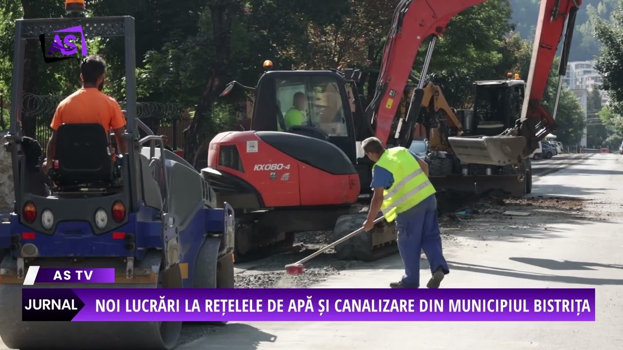 Noi lucrări la rețelele de apă și canalizare din municipiul Bistrița