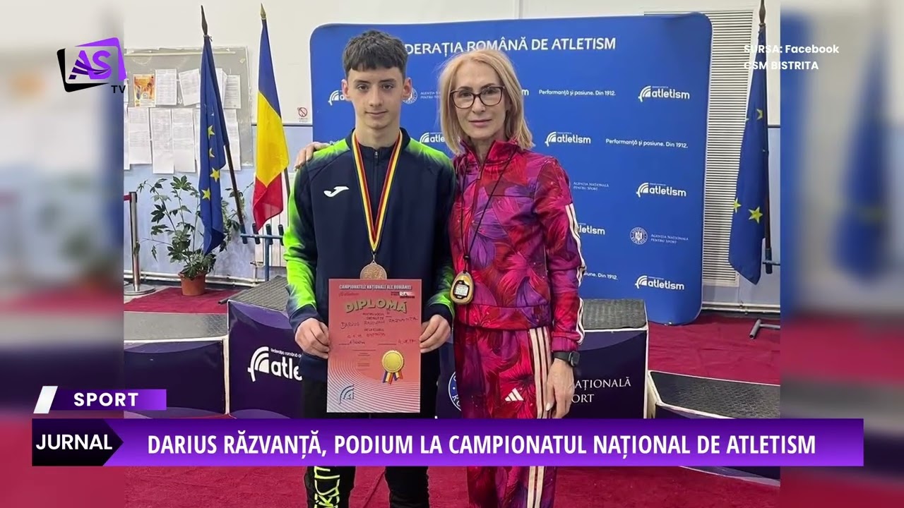 Darius Răzvanță, podiul la Campionatul Național de Atletism