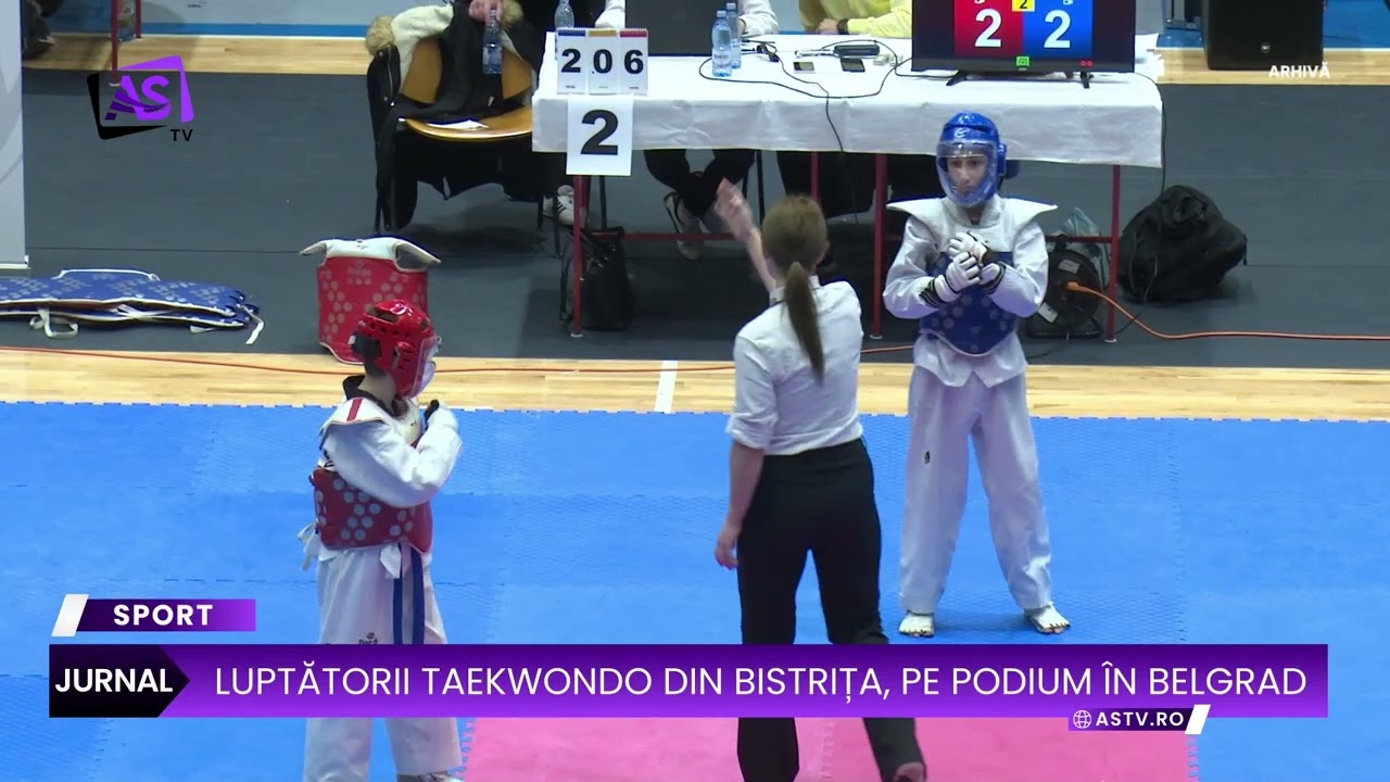 Luptătorii taekwondo din Bistrița, pe podium în Belgrad