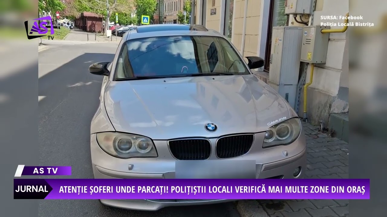 Amenzi de mii de lei pentru parcare neregulamentară pe o stradă din Bistrița