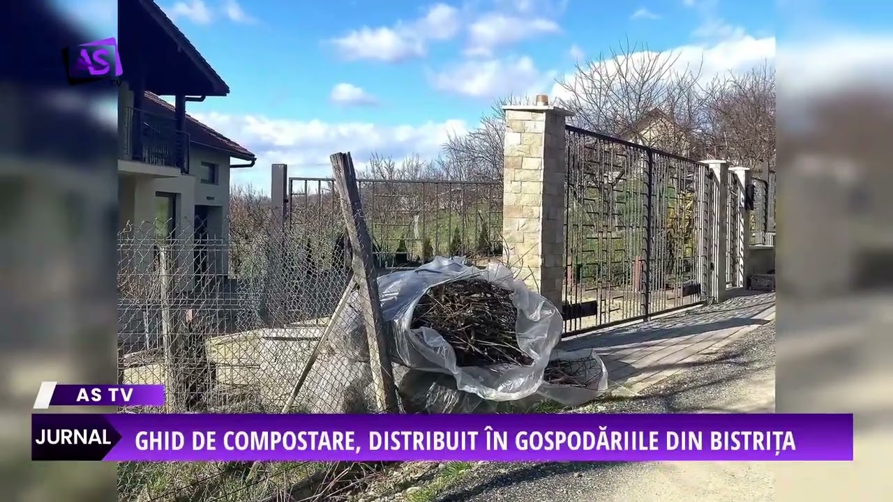 Ghid de compostare, distribuit în gospodăriile din Bistrița