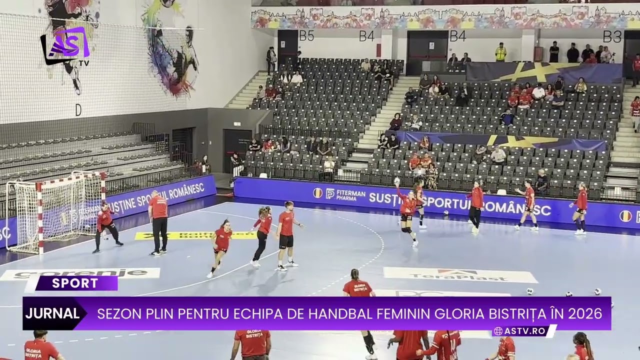 Sezon plin pentru echipa de handbal feminin Gloria Bistrița în 2026