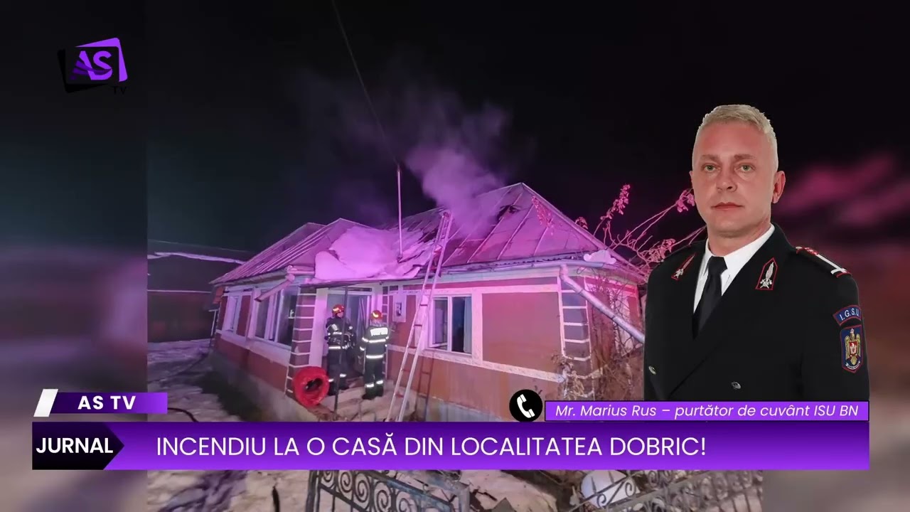 Incendiu la o casă din localitatea Dobric!