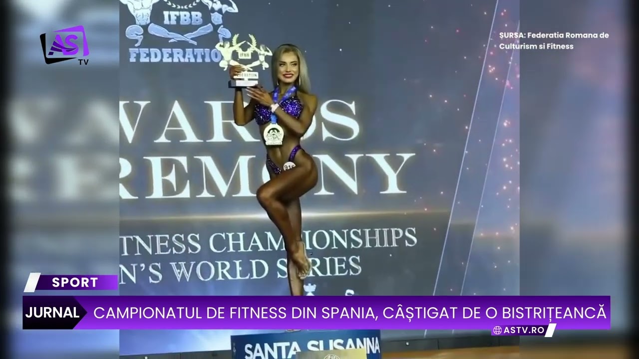 Campionatul de Fitness din Spania, câștigat de o bistrițeancă