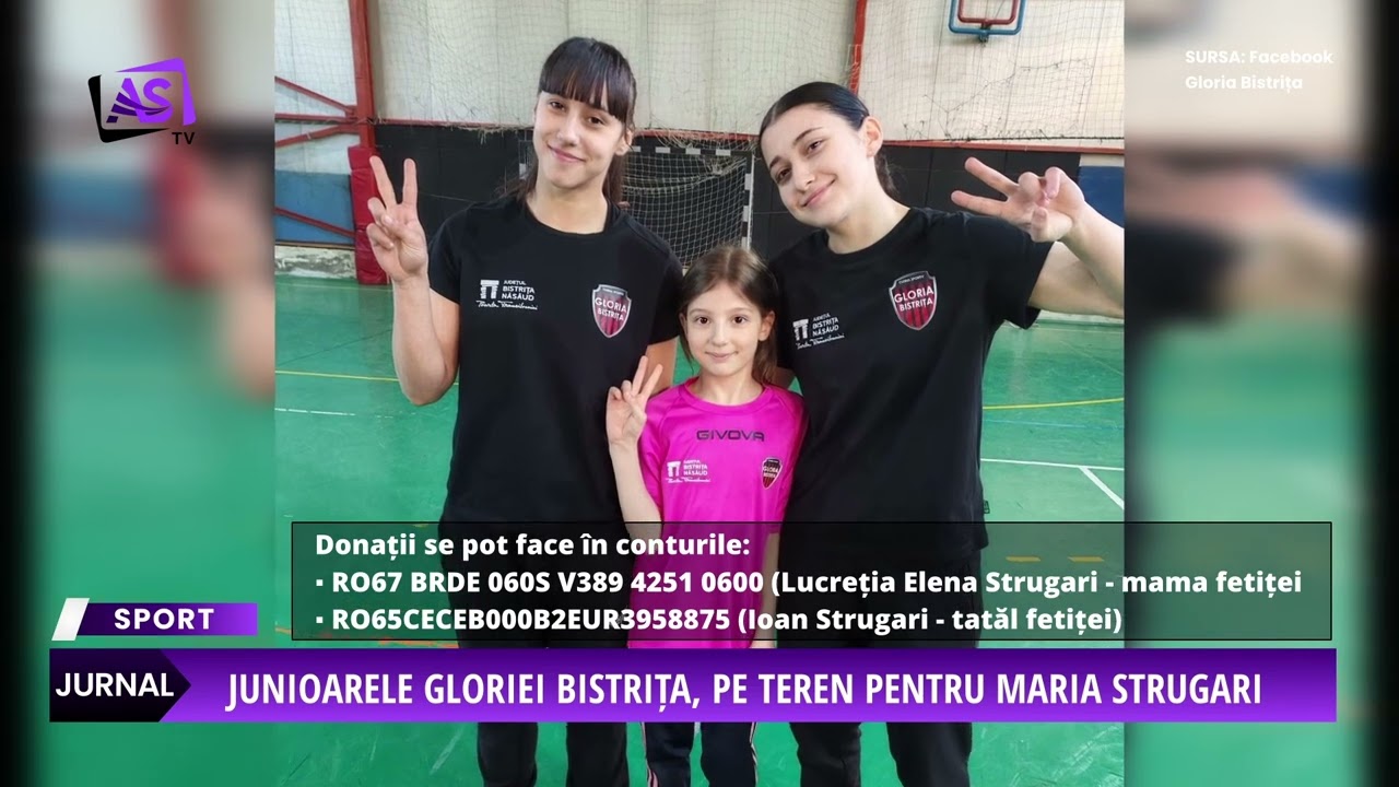 Junioarele Gloriei Bistrița, pe teren pentru Maria Strugari