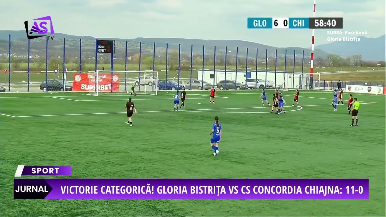 Victorie categorică! Gloria Bistrița vs CS Concordia Chiajna: 11-0