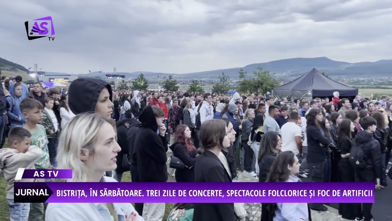 Bistrița, în sărbătoare. Trei zile de concerte, spectacole folclorice și foc de artificii