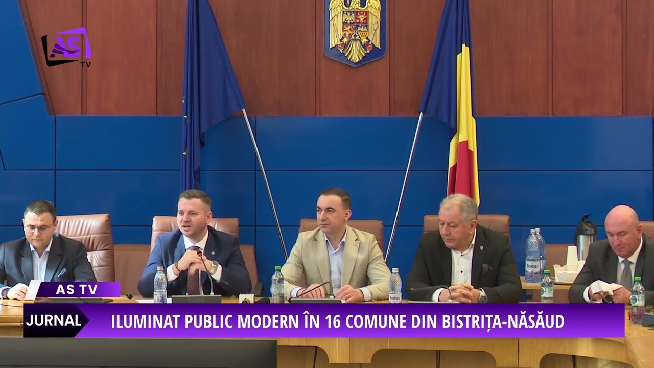 Iluminat public modern în 16 comune din Bistrița-Năsăud