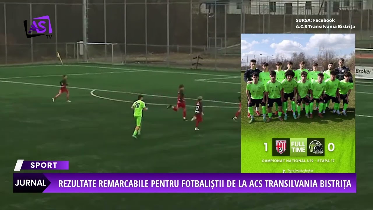 Rezultate remarcabile pentru fotbaliștii de la ACS Transilvania Bistrița