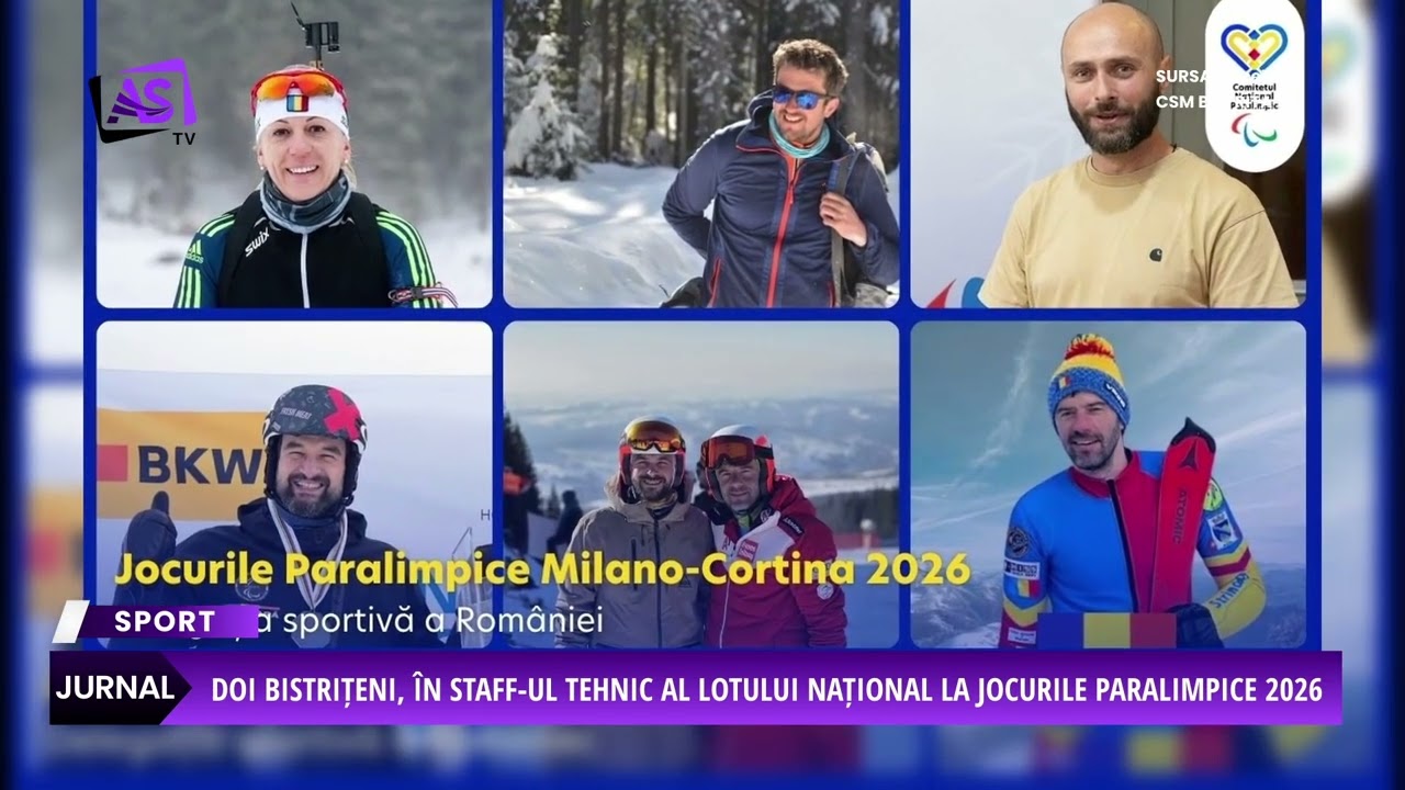 Doi bistrițeni, în staff-ul tehnic al lotului național la Jocurile Paralimpice 2026