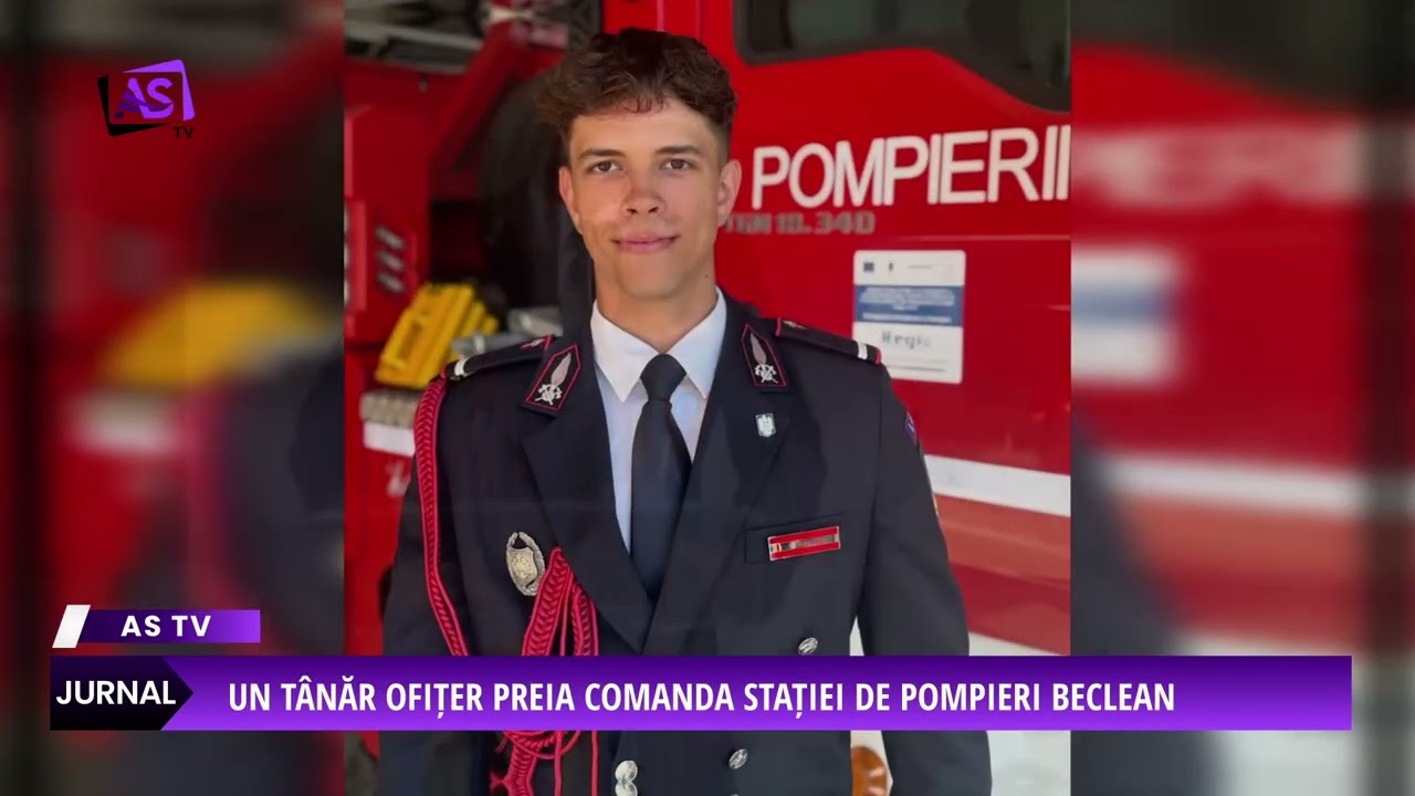 Un tânăr ofițer preia comanda Stației de Pompieri Beclean