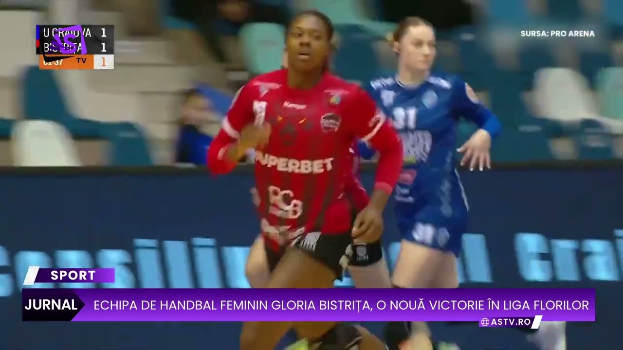 Echipa de handbal feminin Gloria Bistrița, o nouă victorie în Liga Florilor