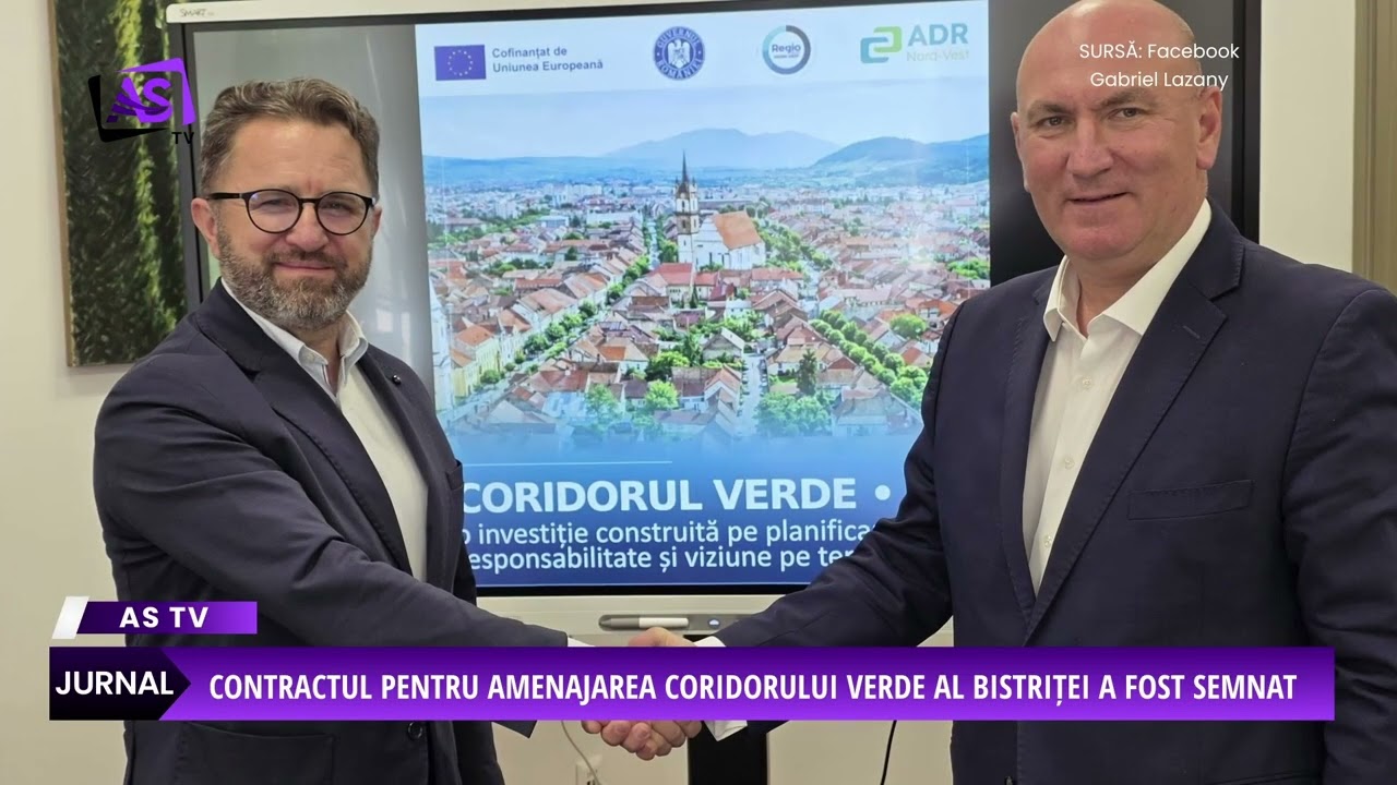 Contractul pentru amenajarea Coridorului Verde al Bistriței a fost semnat