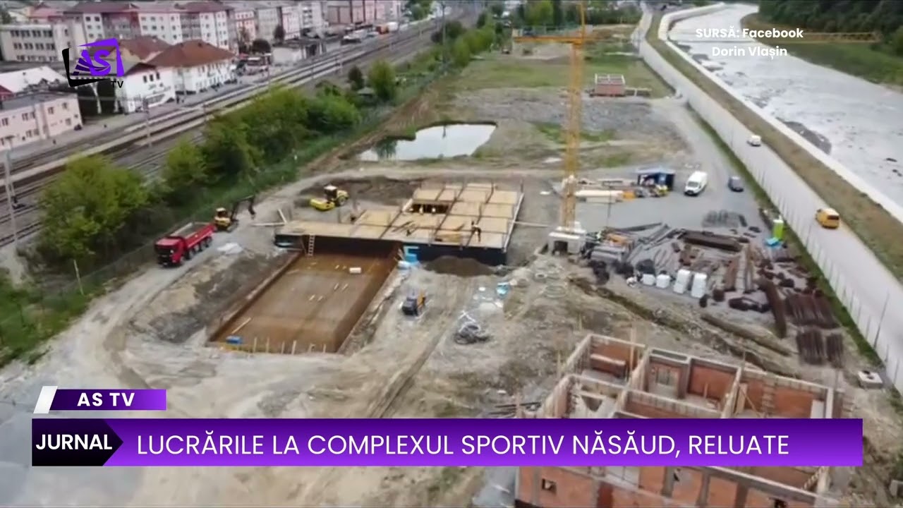Lucrările la Complexul Sportiv Năsăud, reluate