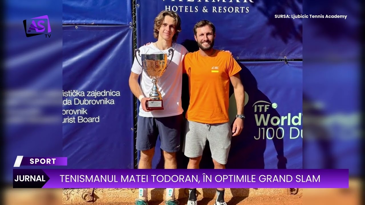 Tenismanul Matei Todoran, în optimile Grand Slam