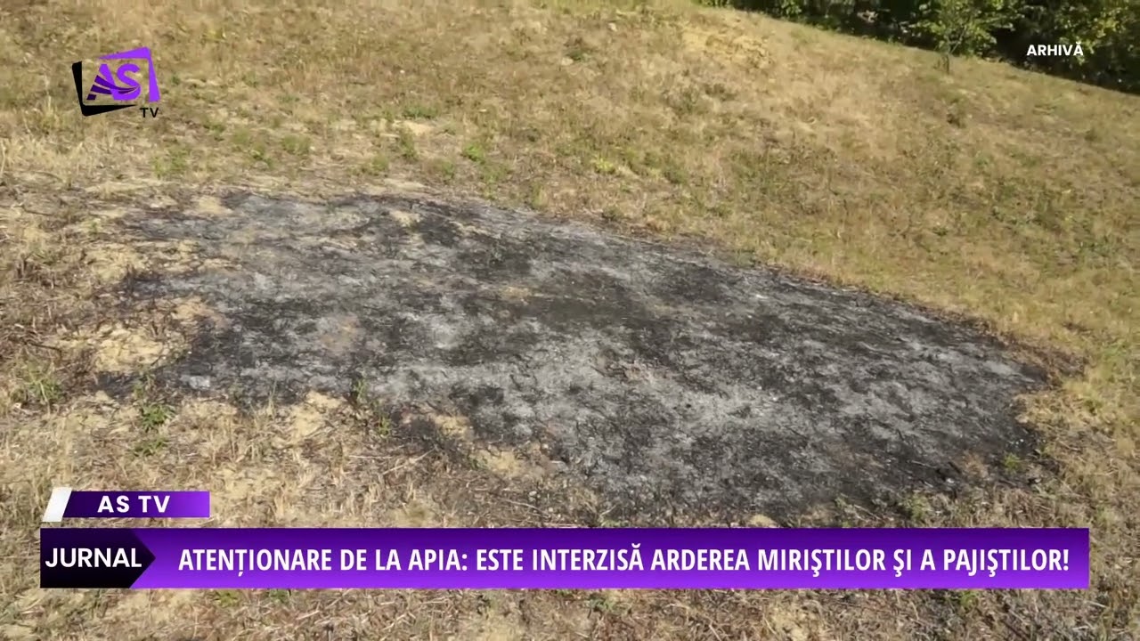 Atenționare de la APIA: este interzisă arderea miriştilor şi a pajiştilor!