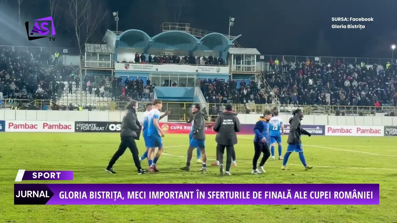 Gloria Bistrița, meci important în sferturile de finală ale Cupei României