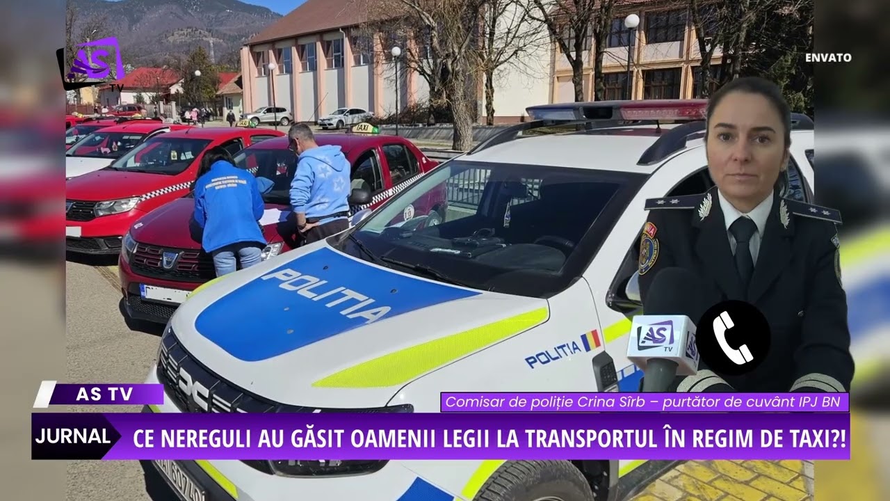 Taximetriști din Sângeorz-Băi, Maieru și Prundu Bârgăului, amendați de polițiști