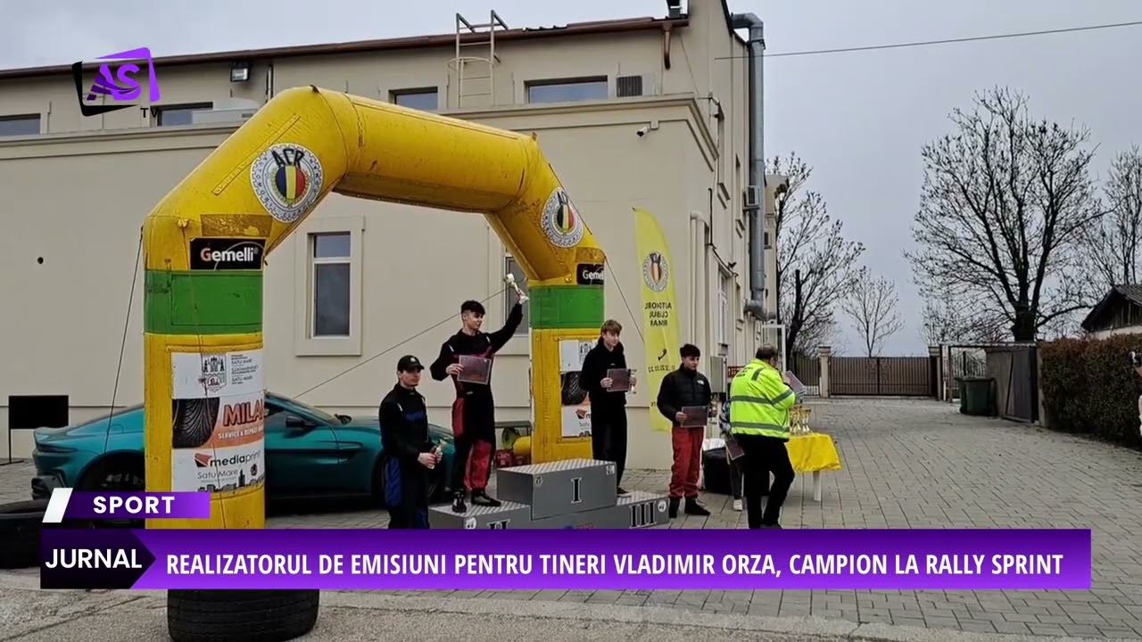 Realizatorul de emisiuni pentru tineri Vladimir Orza, campion la Rally Sprint
