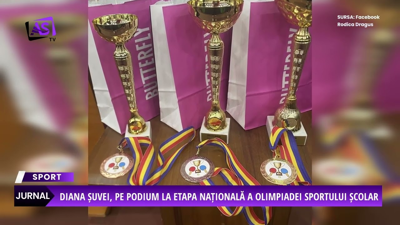 Diana Șuvei, pe podium la etapa națională a Olimpiadei Sportului Școlar