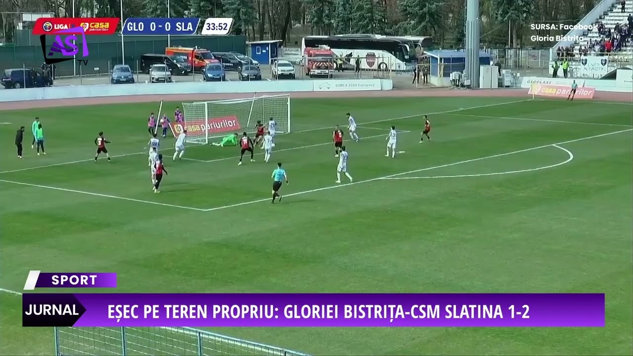 Eșec pe teren propriu: Gloriei Bistrița-CSM Slatina 1-2