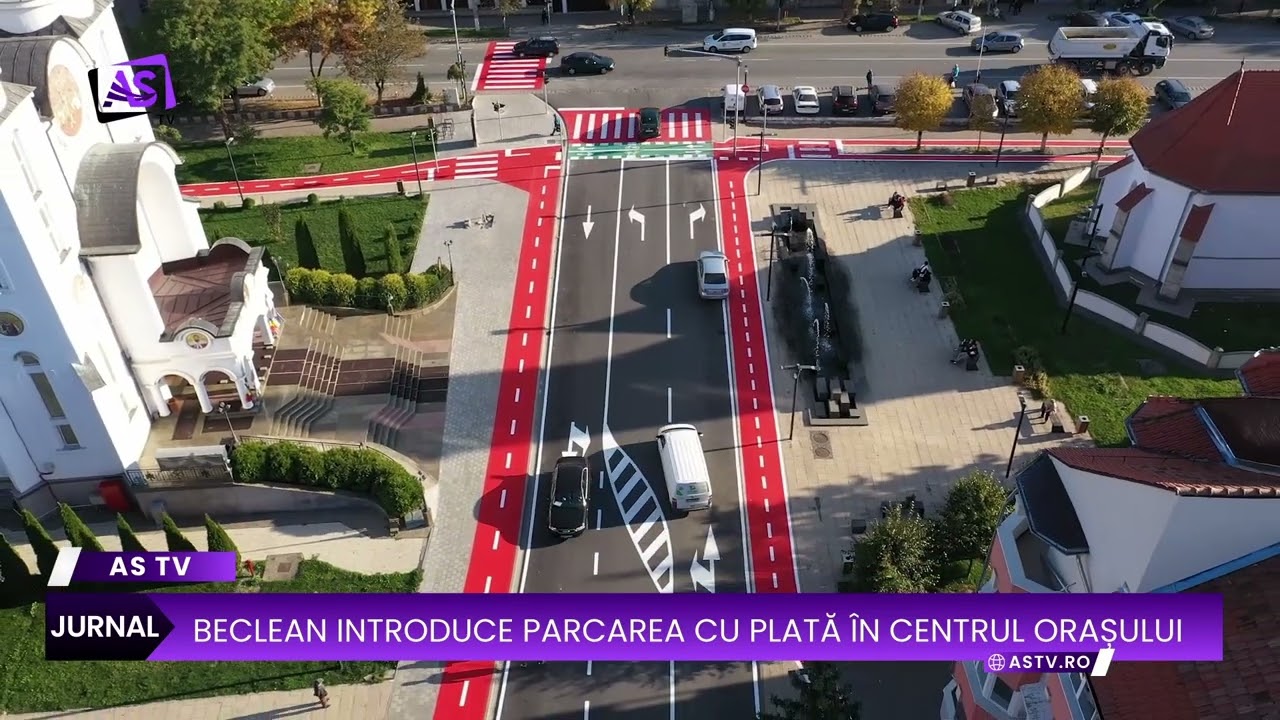 Beclean introduce parcarea cu plată în centrul orașului