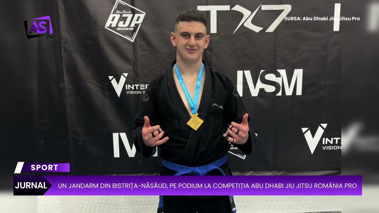 Un jandarm din Bistrița-Năsăud, pe podium la competiția Abu Dhabi Jiu Jitsu România Pro