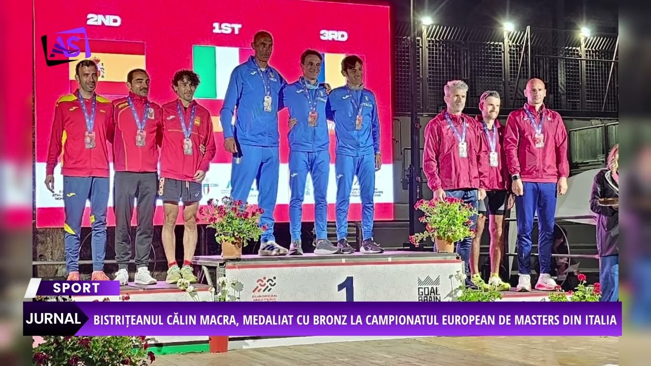 Bistrițeanul Călin Macra, medaliat cu bronz la Campionatul European de Masters din Italia