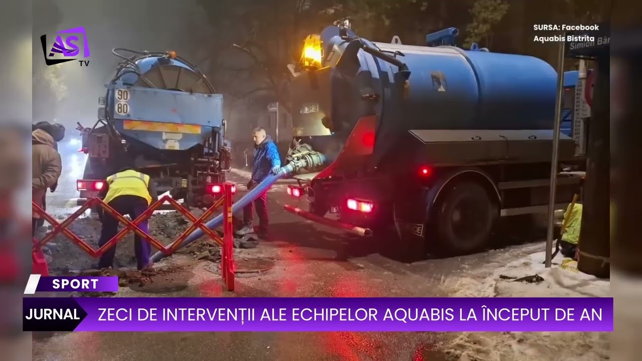 Zeci de intervenții ale echipelor Aquabis la început de an