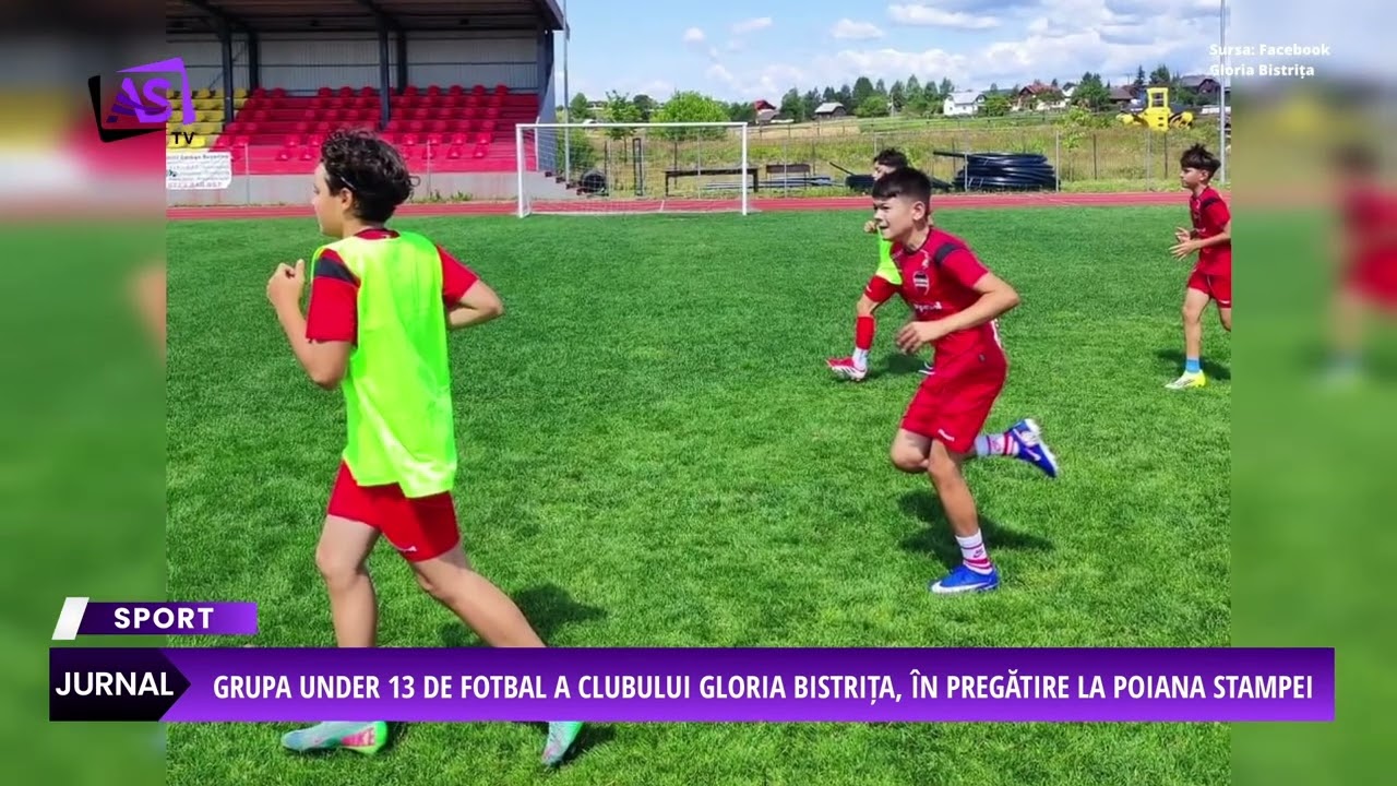 Grupa Under 13 de fotbal a clubului Gloria Bistrița, în pregătire la Poiana Stampei