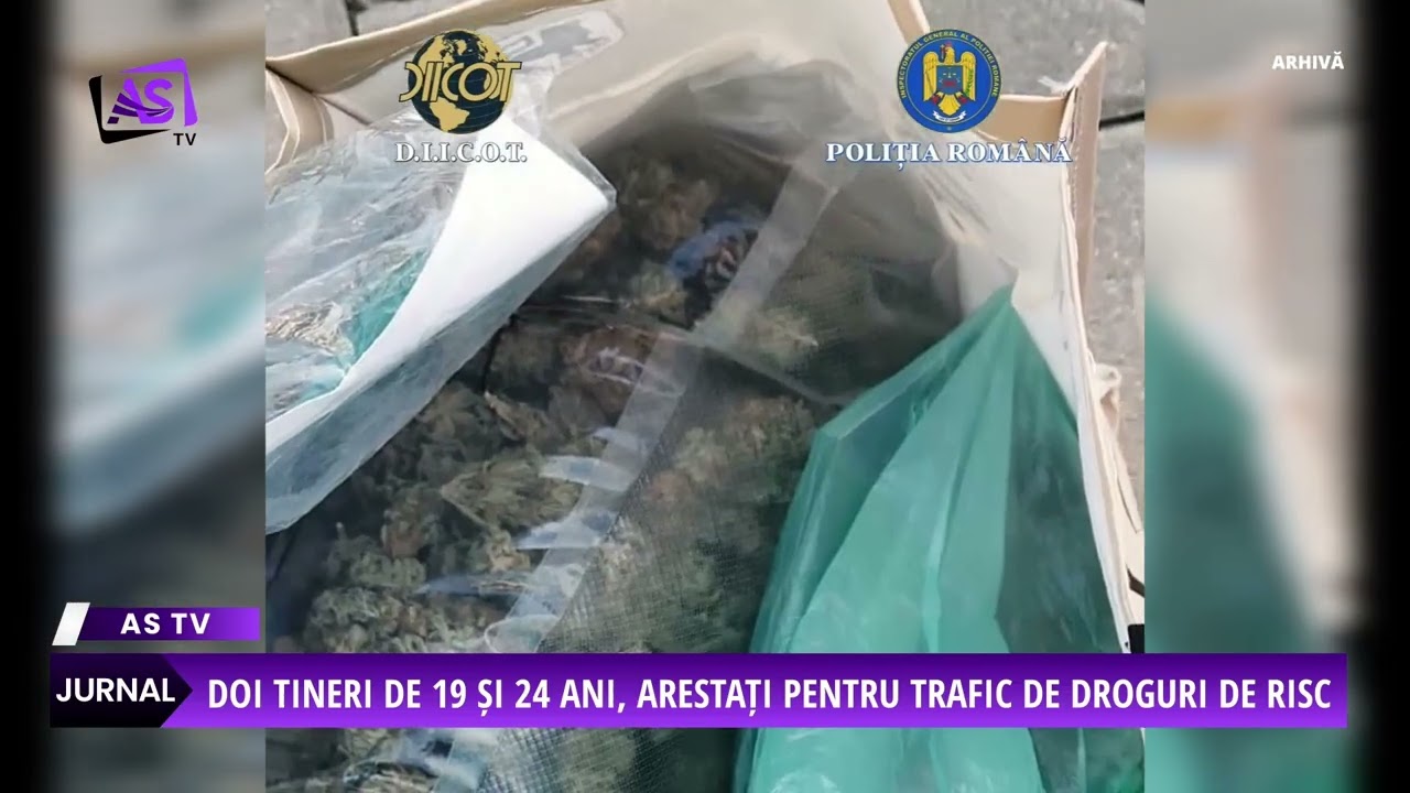 Doi tineri de 19 și 24 ani, arestați pentru trafic de droguri de risc