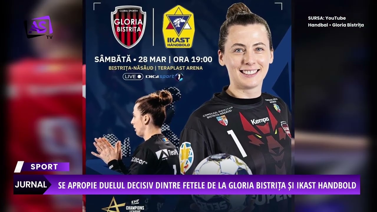 Se apropie duelul decisiv dintre fetele de la Gloria Bistrița și Ikast Handbold