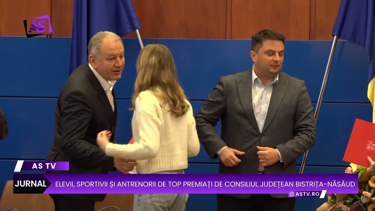 Elevii, sportivii și antrenorii de top premiați de Consiliul Județean Bistrița-Năsăud