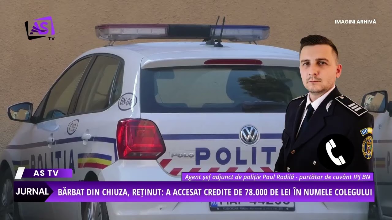 Bărbat din Chiuza, reținut: a accesat credite de 78.000 de lei în numele colegului