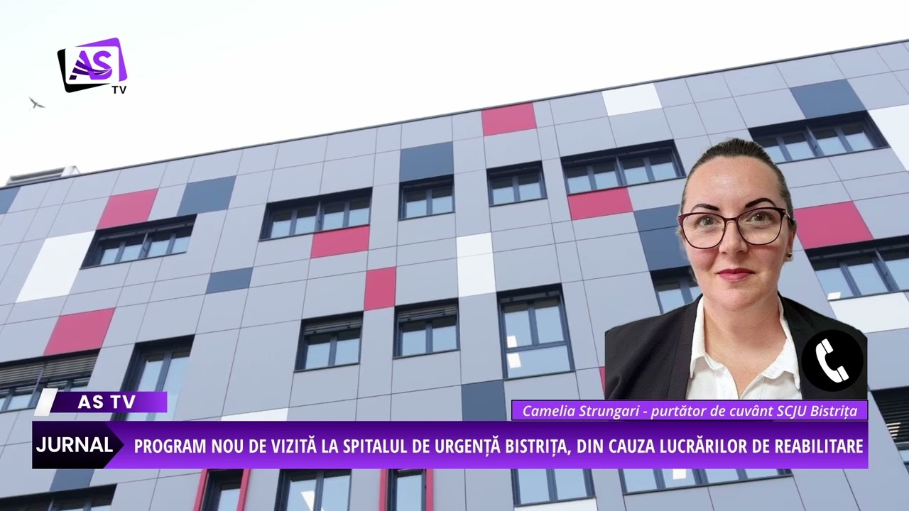 Program nou de vizită la Spitalul de Urgență Bistrița, din cauza lucrărilor de reabilitare