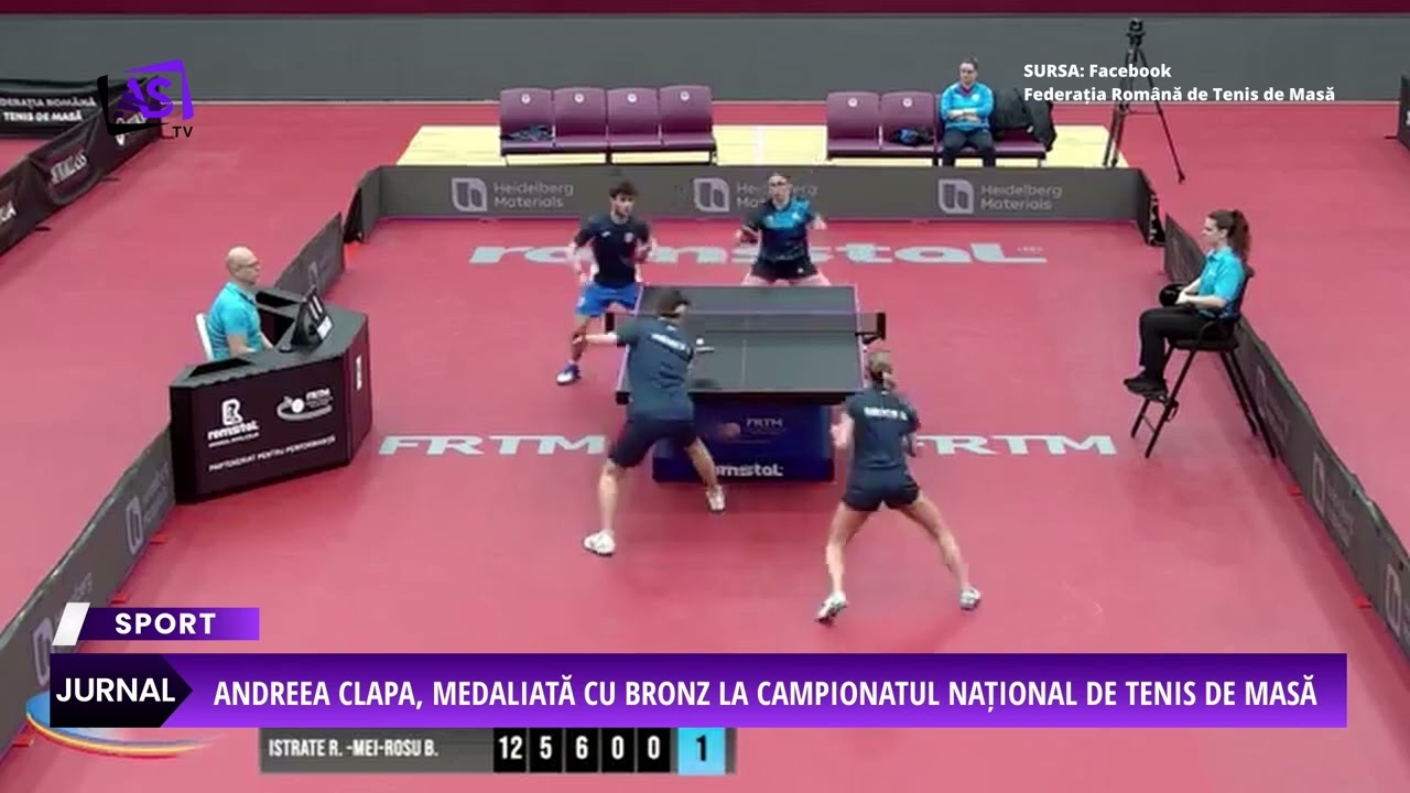 Andreea Clapa, medaliată cu bronz la Campionatul Național de tenis de masă