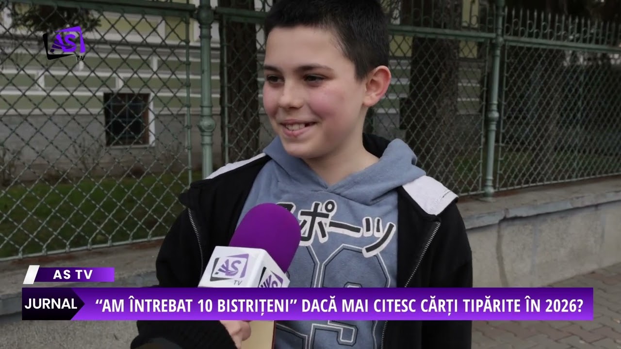 “Am întrebat 10 bistrițeni” dacă mai citesc cărți tipărite în 2026?