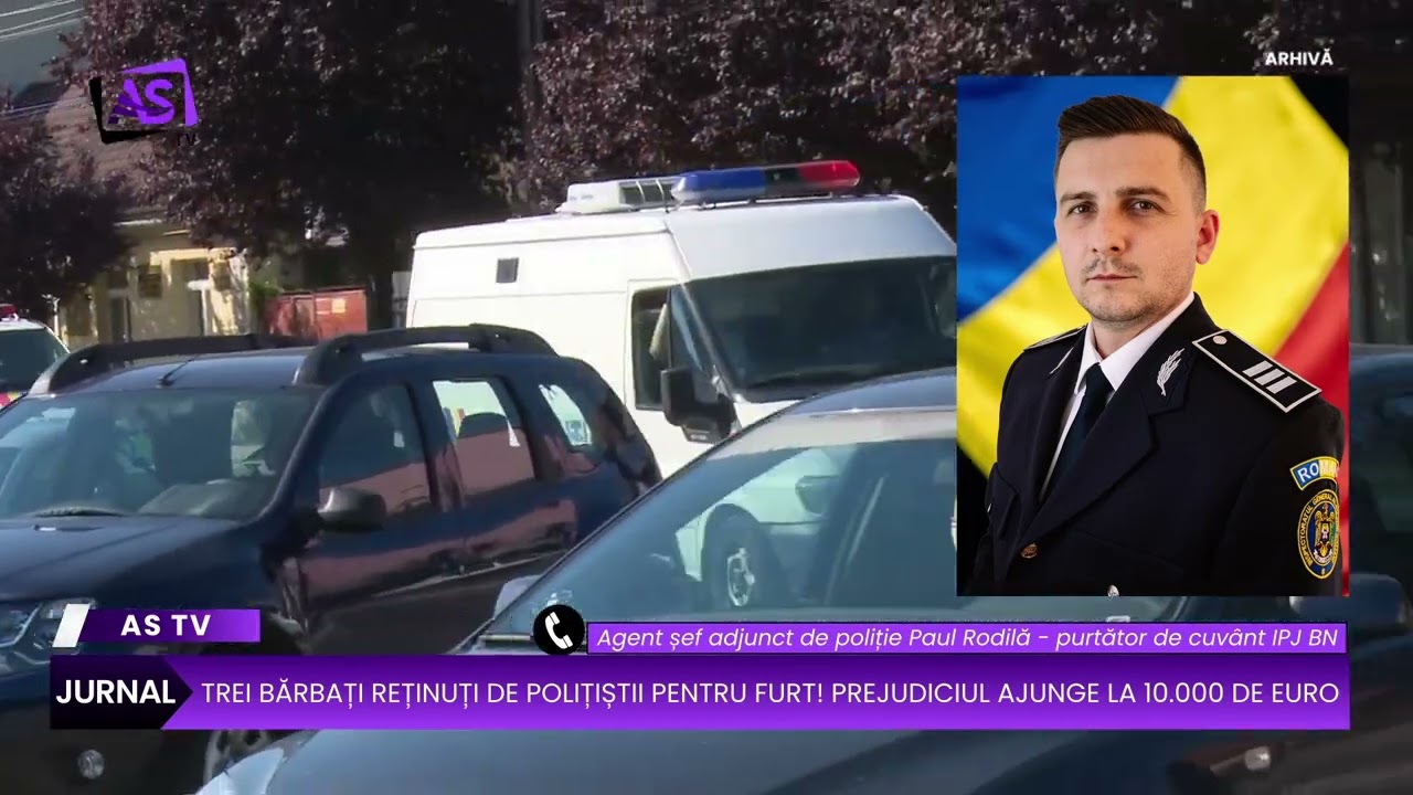 Trei bărbați reținuți de polițiștii pentru furt! Prejudiciul ajunge la 10.000 de euro