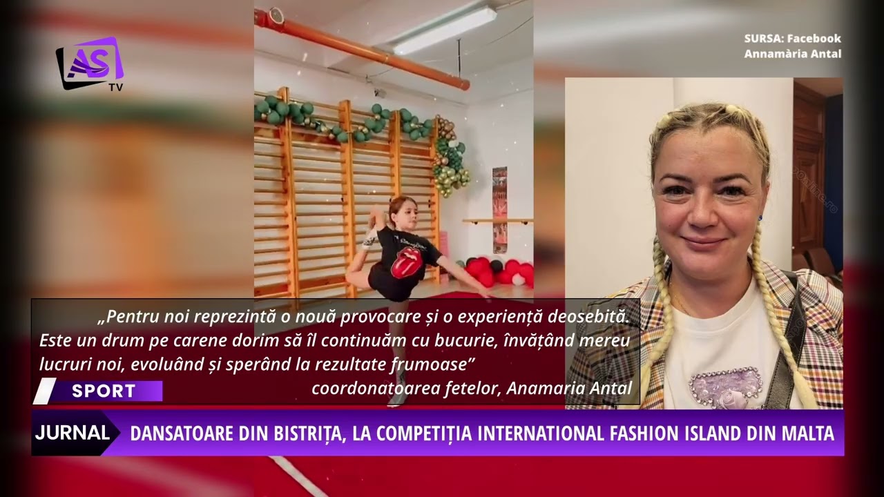 Dansatoare din Bistrița, la competiția International Fashion Island din Malta