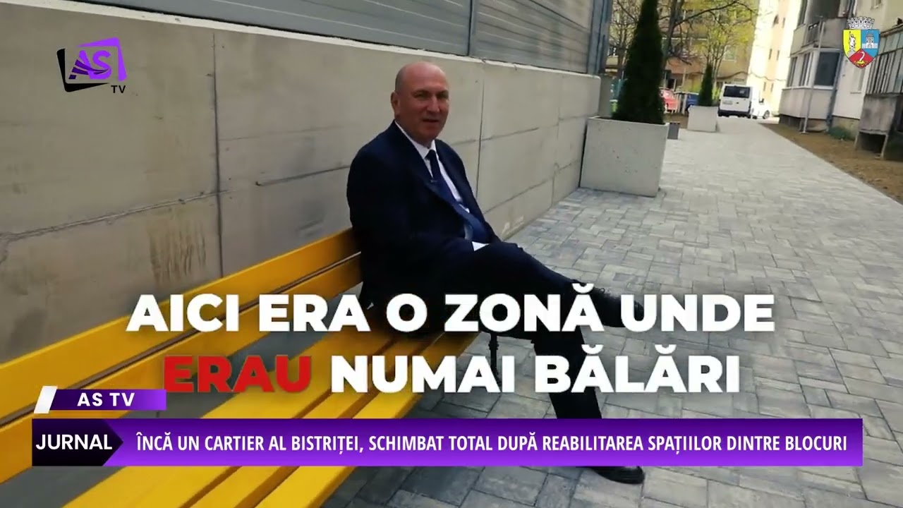 Încă un cartier al Bistriței, schimbat total după reabilitarea spațiilor dintre blocuri