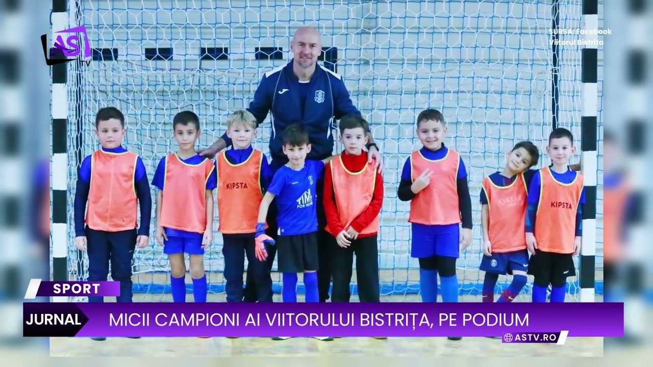 Micii campioni ai Viitorului Bistrița, pe podium