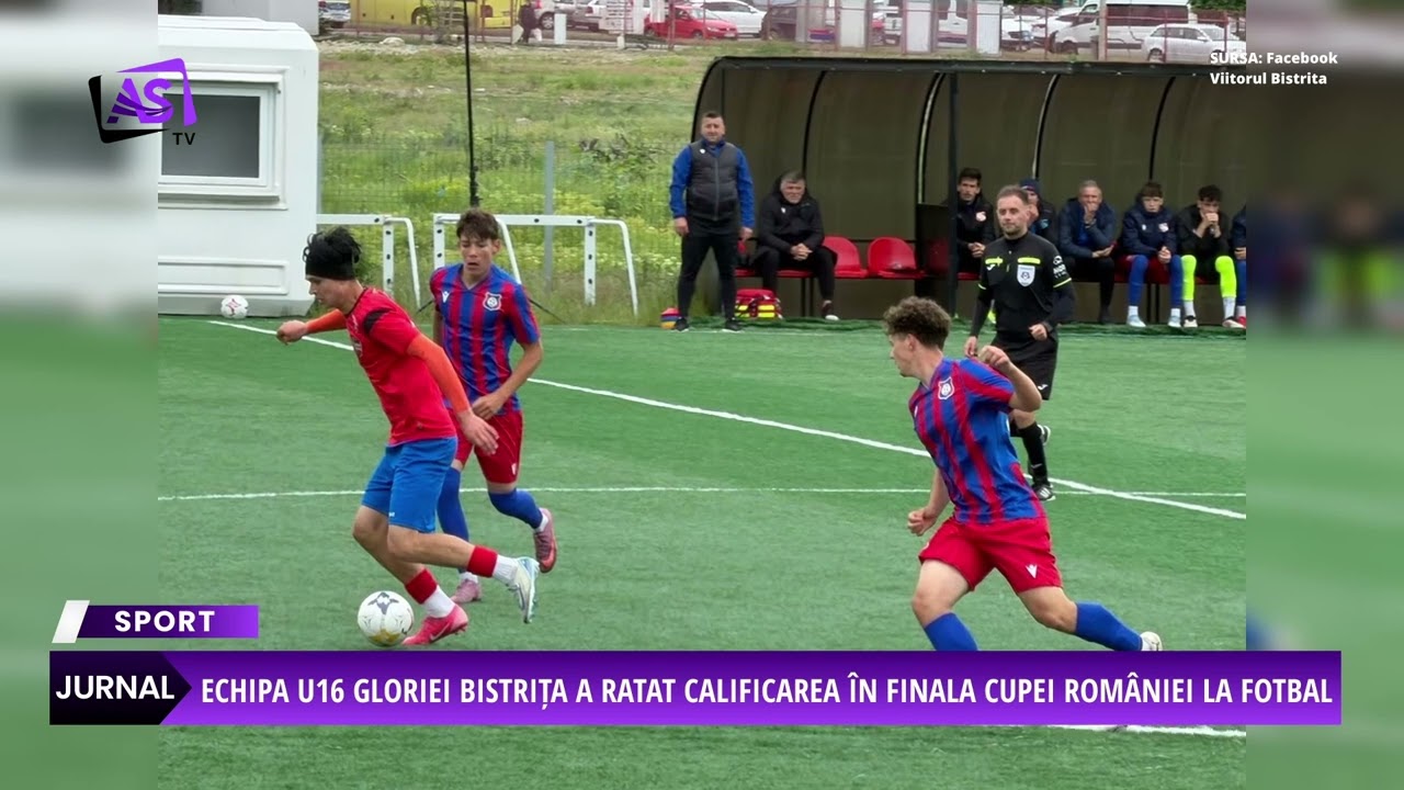 Echipa U16 Gloriei Bistrița a ratat calificarea în finala Cupei României la fotbal