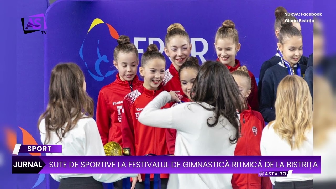 Sute de sportive la Festivalul de Gimnastică Ritmică de la Bistrița
