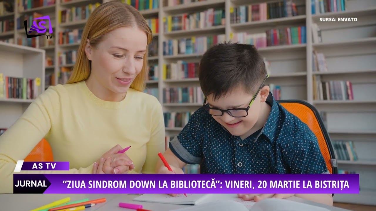 “Ziua Sindrom Down la Bibliotecă”: vineri, 20 martie la Bistrița
